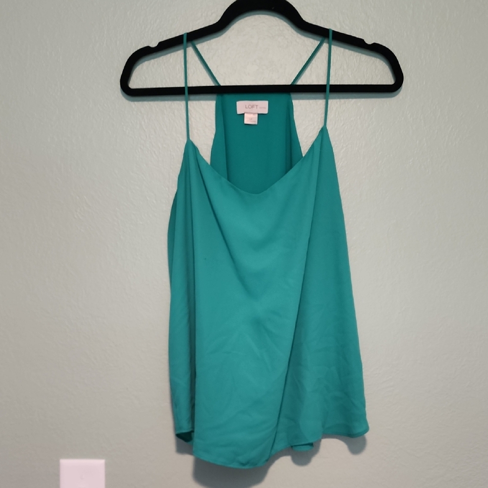 LOFT Green Camisole Top